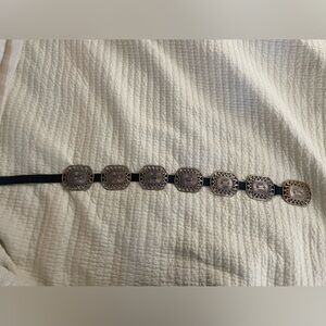 Vintage concho belt women’s medium genuine leather